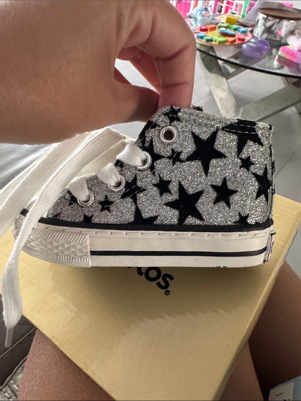 Made in Spain baby Kids Silver Sneakers